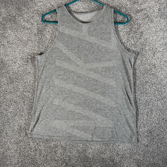 Nike Tank Top Mens Medium Gray Dri-FIT Running Training Sleeveless 911516-063 - Picture 1 of 9